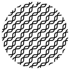 Diagonal Stripe Pattern Uv Print Acrylic Ornament Round by Apen