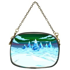 Frost Mountains Illustration Adventure Time Fantasy Art Landscape Chain Purse (one Side) by Sarkoni