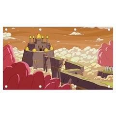 Animated Castle Illustration Adventure Time Cartoon Nature Banner And Sign 7  X 4  by Sarkoni