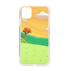 Green Field Illustration Adventure Time Multi Colored Iphone 11 Tpu Uv Print Case by Sarkoni