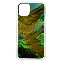 Green Pine Trees Wallpaper Adventure Time Cartoon Green Color Iphone 12 Mini Tpu Uv Print Case	 by Sarkoni