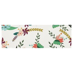 Floral Backdrop Pattern Flower Banner And Sign 12  X 4  by Ravend