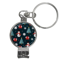 Snowmen Christmas Trees Nail Clippers Key Chain by Ravend