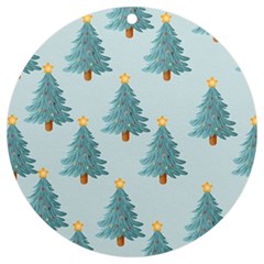 Christmas Trees Time Uv Print Acrylic Ornament Round by Ravend