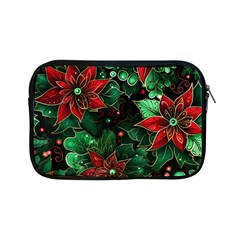 Flower Floral Pattern Christmas Apple Ipad Mini Zipper Cases by Ravend
