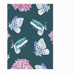 Butterfly Pattern Dead Death Rose Large Garden Flag (two Sides) by Ravend
