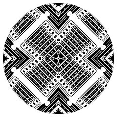 Pattern Tile Repeating Geometric Uv Print Acrylic Ornament Round by Ravend