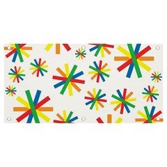 Celebrate Pattern Colorful Design Banner And Sign 4  X 2  by Ravend