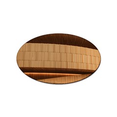 Architecture Art Boxes Brown Sticker Oval (10 Pack) by Amaryn4rt