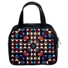 Symmetry Geometric Pattern Texture Classic Handbag (two Sides) by Pakjumat