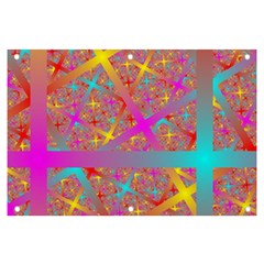 Geometric Abstract Colorful Banner And Sign 6  X 4  by Pakjumat