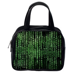 Matrix Technology Tech Data Digital Network Classic Handbag (one Side) by Pakjumat