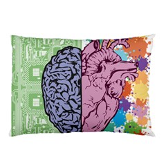 Brain Heart Balance Emotion Pillow Case by Maspions