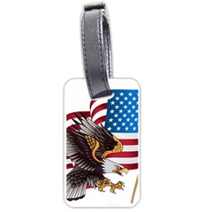 American Eagle Clip Art Luggage Tag (one Side) by Maspions