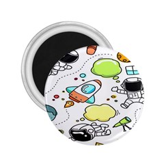 Sketch Cartoon Space Set 2 25  Magnets by Hannah976