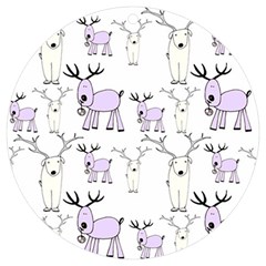 Cute Deers  Uv Print Acrylic Ornament Round by ConteMonfrey