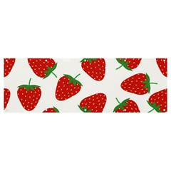 Seamless Pattern Fresh Strawberry Banner And Sign 12  X 4  by Sarkoni