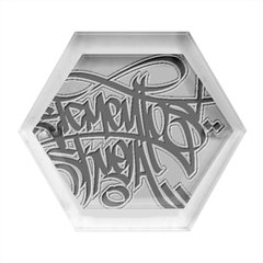 Hip Hop Music Drawing Art Graffiti Hexagon Wood Jewelry Box by Sarkoni