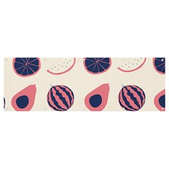 Fruits Halves Pattern Design Banner And Sign 12  X 4  by Apen