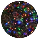 Christmas Lights UV Print Acrylic Ornament Round Front