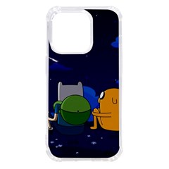 Adventure Time Jake And Finn Night Iphone 14 Pro Tpu Uv Print Case by Sarkoni