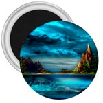 Artistic Fantasy Psychedelic 3  Magnets Front