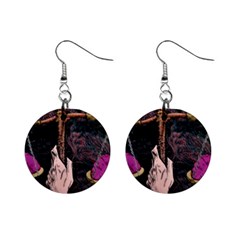Jujutsu Kaisen Heart Design Heart Psychedelic Anime Hands Mini Button Earrings by Sarkoni