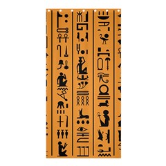 Egyptian Hieroglyphs Ancient Egypt Letters Papyrus Background Vector Old Egyptian Hieroglyph Writing Shower Curtain 36  X 72  (stall)  by Hannah976