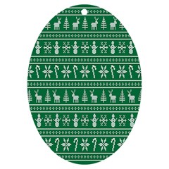 Wallpaper Ugly Sweater Backgrounds Christmas Uv Print Acrylic Ornament Oval by artworkshop