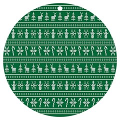 Wallpaper Ugly Sweater Backgrounds Christmas Uv Print Acrylic Ornament Round by artworkshop