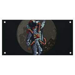 Illustration Drunk Astronaut Banner And Sign 6  X 3  by Bedest