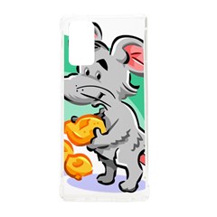 Mouse Cheese Tail Rat Mice Hole Samsung Galaxy Note 20 Tpu Uv Case by Sarkoni