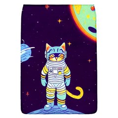 Cat Astronaut Space Retro Universe Removable Flap Cover (l) by Bedest