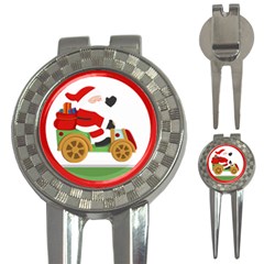 Christmas Santa Claus 3-in-1 Golf Divots by Sarkoni