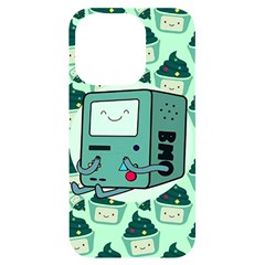 Adventure Time Bmo Iphone 14 Pro Black Uv Print Case by Bedest