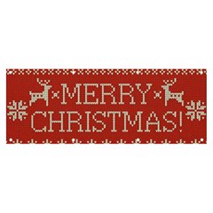 Merry Christmas  Pattern Banner And Sign 8  X 3  by artworkshop