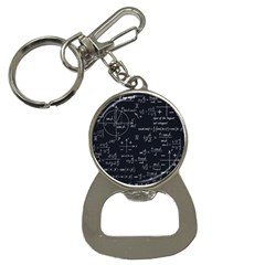 Mathematical Seamless Pattern With Geometric Shapes Formulas Bottle Opener Key Chain by Hannah976