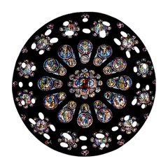 Photo Chartres Notre Dame Ornament (round Filigree) by Bedest