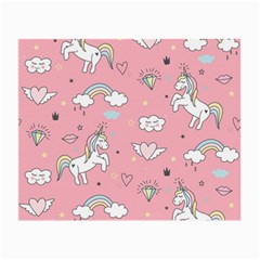 Cute Unicorn Seamless Pattern Small Glasses Cloth (2 Sides) by Apen