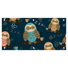 Seamless Pattern Owls Dreaming Banner And Sign 6  X 3  by Apen