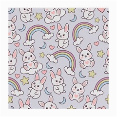 Seamless Pattern With Cute Rabbit Character Medium Glasses Cloth by Apen