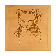 Cat Wood Photo Frame Cube by saad11