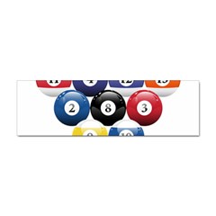 Racked Billiard Pool Balls Sticker Bumper (100 Pack) by Ket1n9