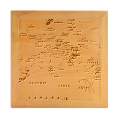 World Map Wood Photo Frame Cube by Ket1n9