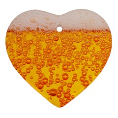 Beer Alcohol Drink Drinks Heart Ornament (two Sides) by Ket1n9