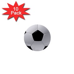 Soccer Ball 1  Mini Buttons (10 Pack)  by Ket1n9