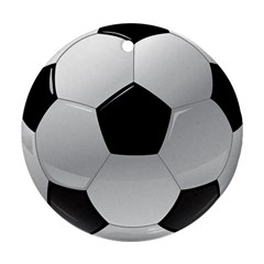 Soccer Ball Round Ornament (two Sides) by Ket1n9