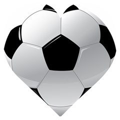 Soccer Ball Wooden Puzzle Heart by Ket1n9