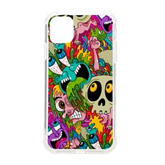 Crazy Illustrations & Funky Monster Pattern Iphone 11 Tpu Uv Print Case by Ket1n9