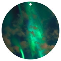 Northern Lights Plasma Sky Uv Print Acrylic Ornament Round by Ket1n9